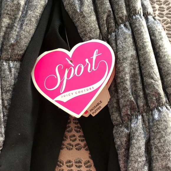 Juicy Couture Sport Packable Puffer Jacket-Grey - Picture 4 of 8